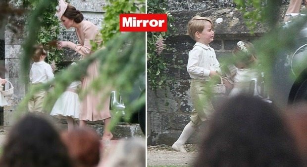 Baby George in lacrime mamma Kate lo sgrida al matrimonio di zia Pippa e il piccolo scoppia a piangere_20185043